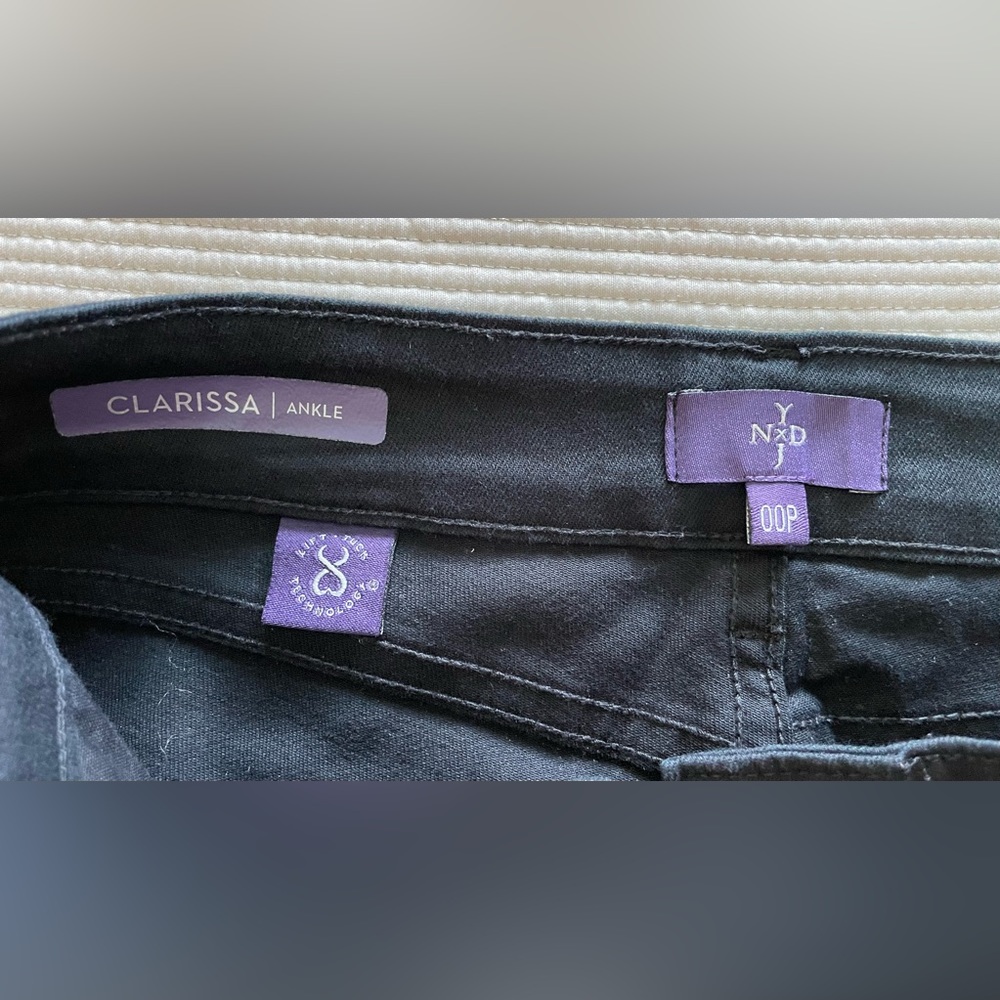 NYDJ Black Clarissa ankle jeans Size 00P - Picture 11 of 15